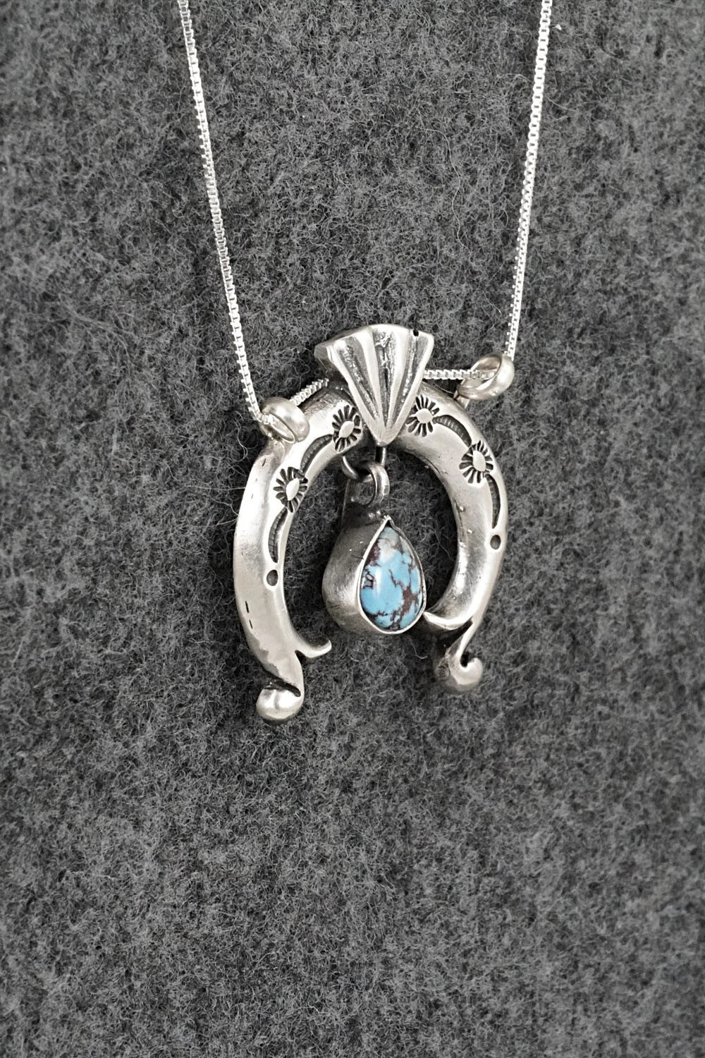 Turquoise & Sterling Silver Necklace - Gary Shorty