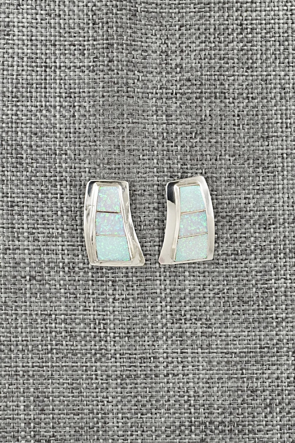 Opalite & Sterling Silver Earrings - Nathaniel Johnson