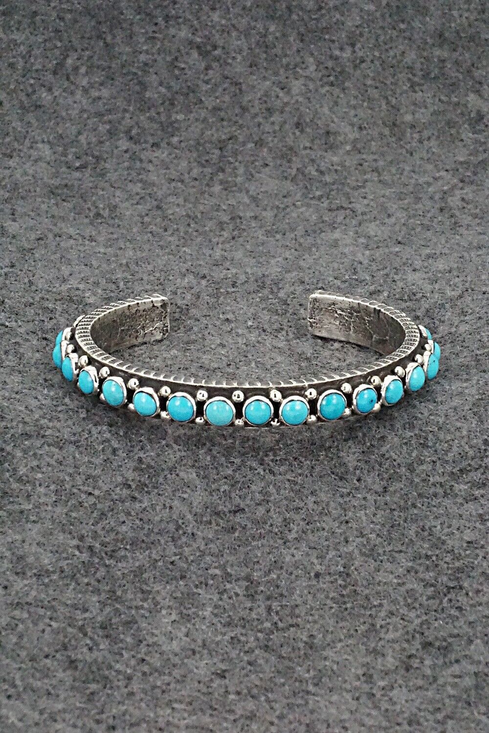 Turquoise & Sterling Silver Bracelet - Ernest Rangel