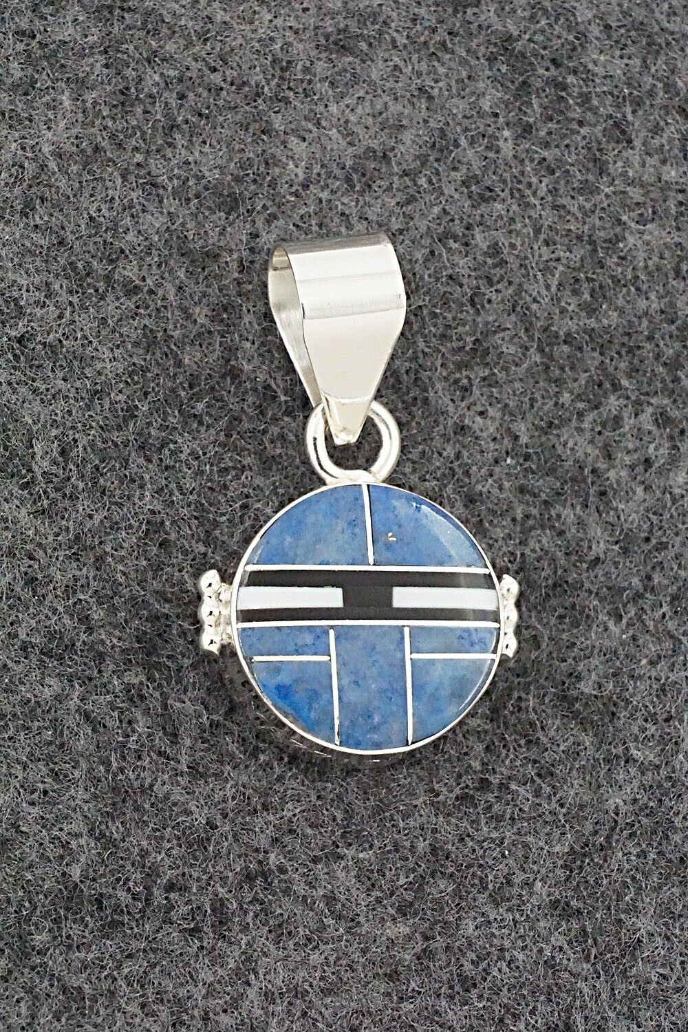 Multi-Stone & Sterling Silver Double-Sided Pendant - Edison Yazzie