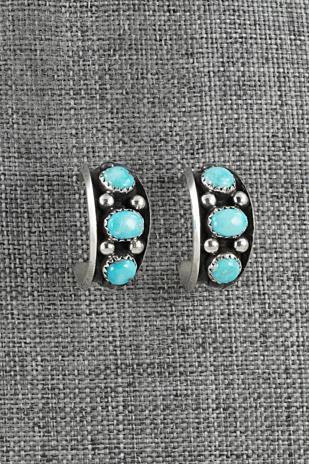Turquoise & Sterling Silver Earrings - Paul Largo