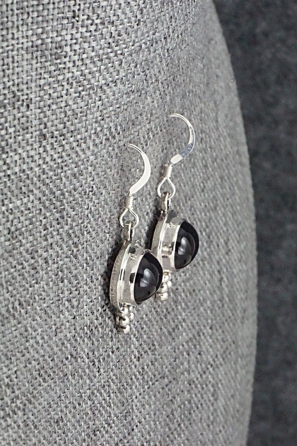 Onyx & Sterling Silver Earrings - Verley Betone
