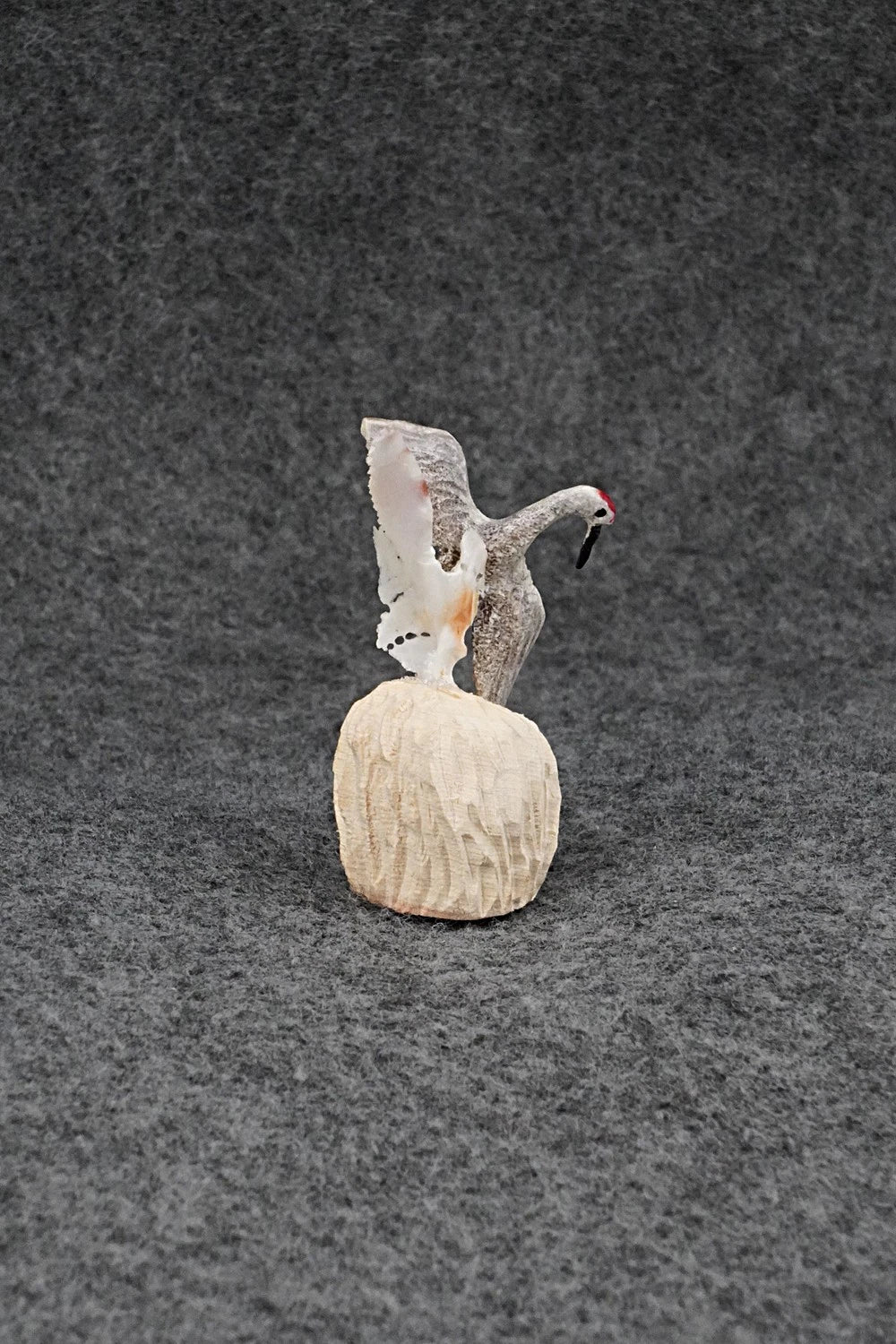 Sandhill Crane Zuni Fetish Carving - Ruben Najera