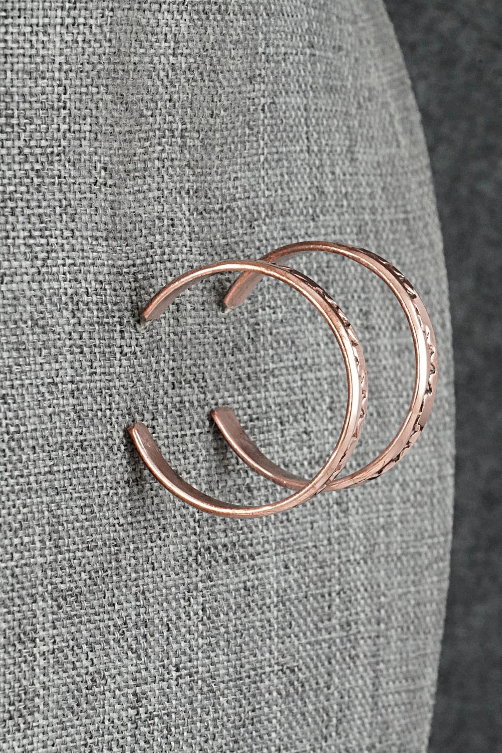 Copper Hoop Earrings - Elaine Tahe