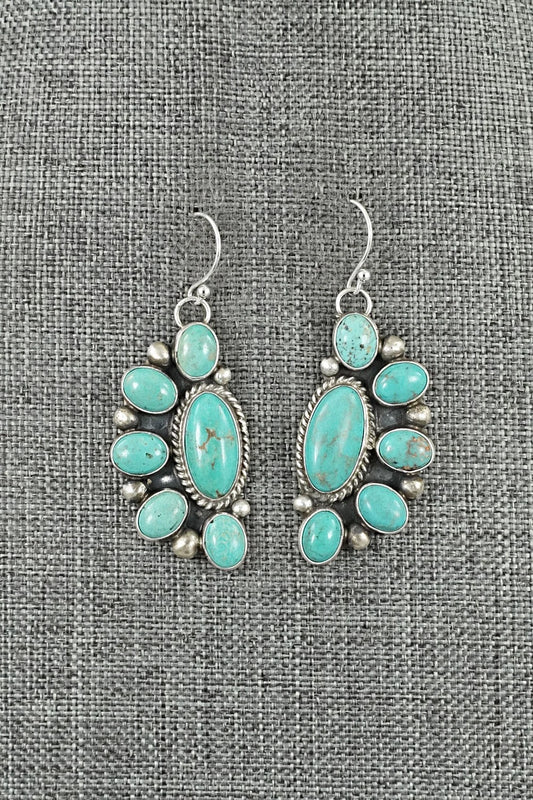 Turquoise & Sterling Silver Earrings - Kathleen Livingston