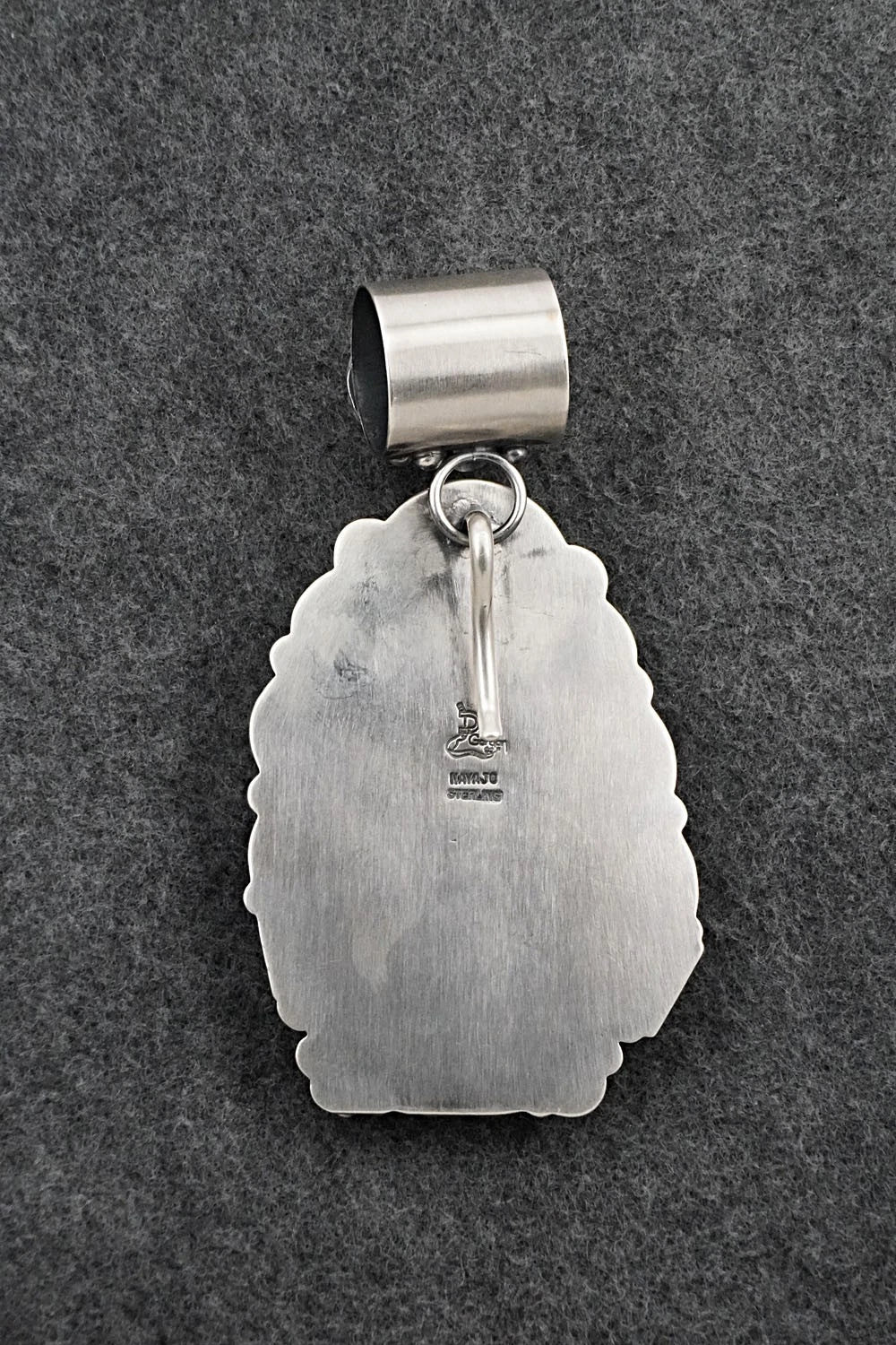 Turquoise & Sterling Silver Pendant - Delbert Gordon