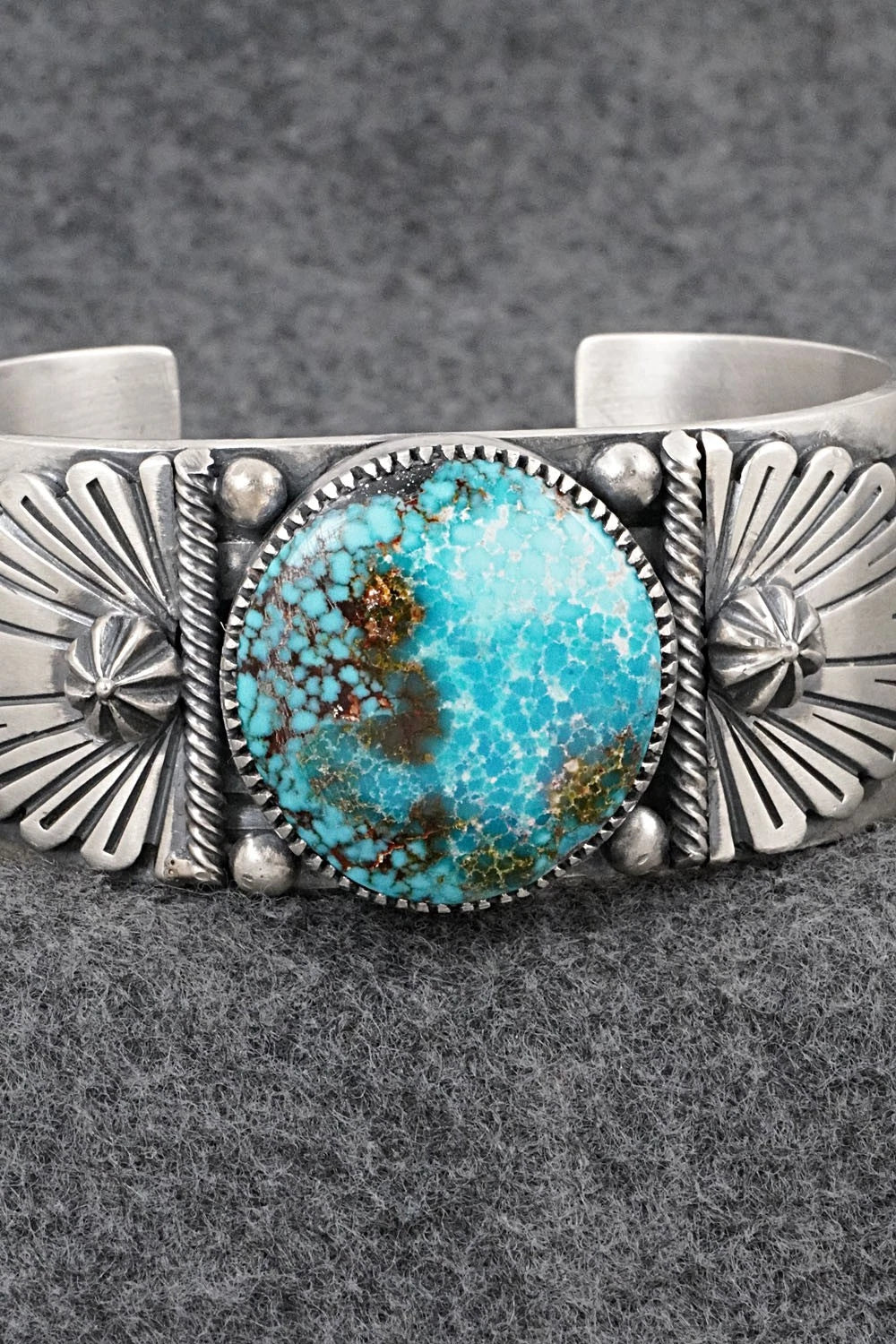Turquoise & Sterling Silver Bracelet - Mark Yazzie