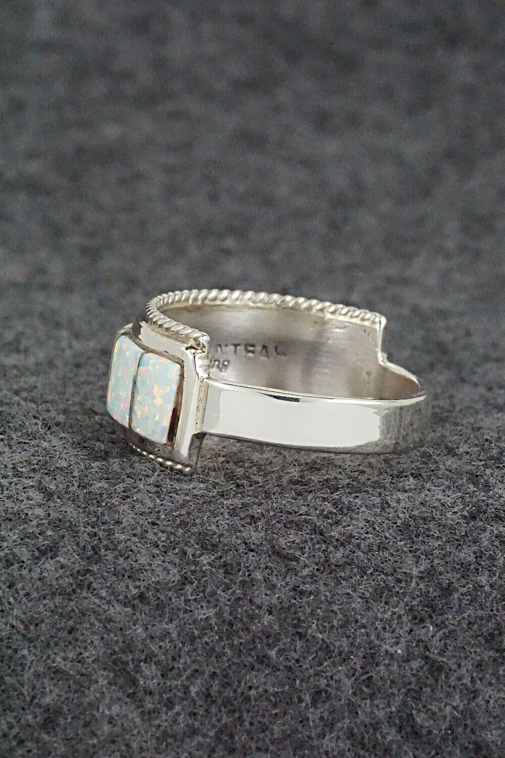 Opalite & Sterling Silver Ring - Deirdre Luna Panteah - Size 12