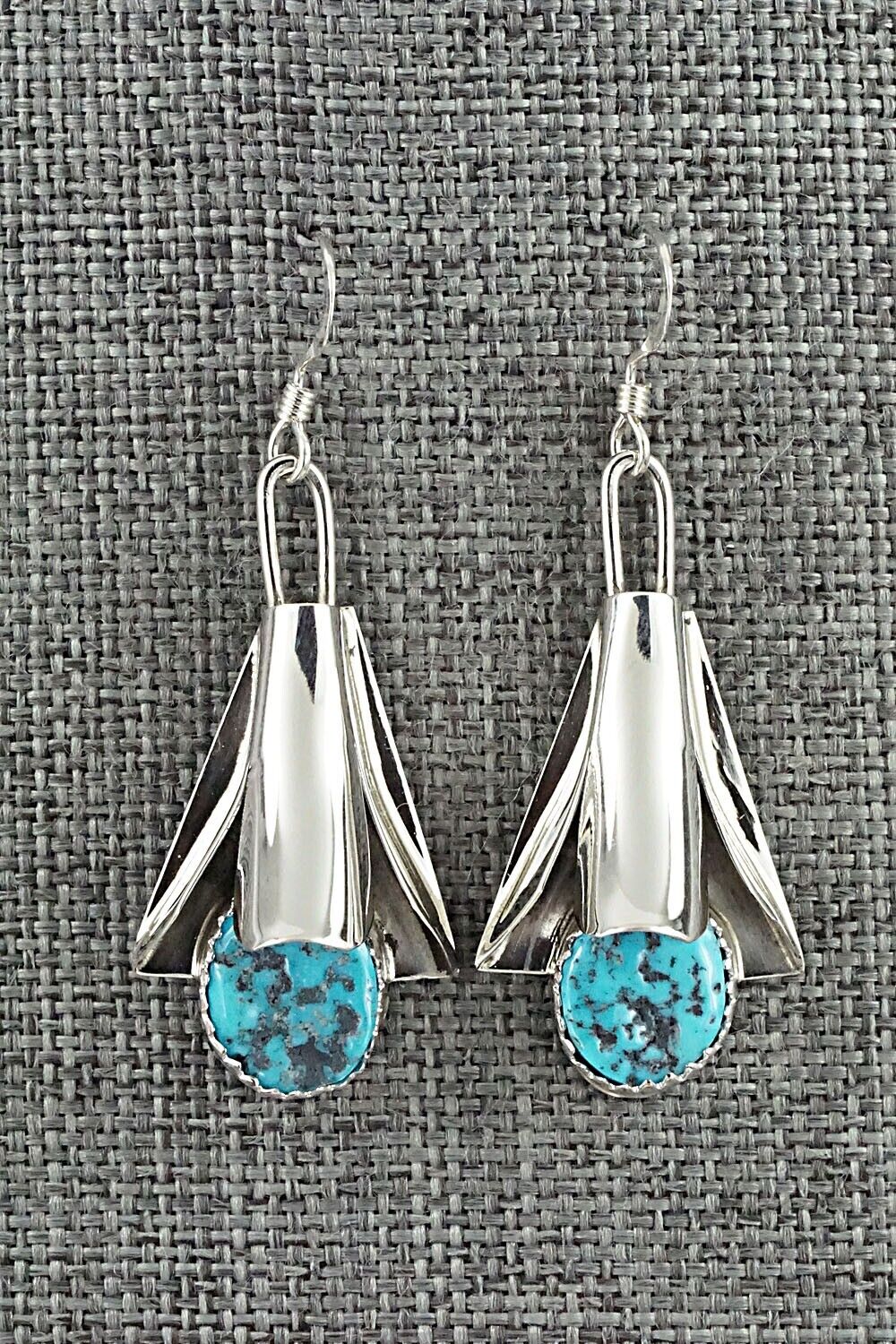 Turquoise & Sterling Silver Squash Blossom Set - Louise Yazzie