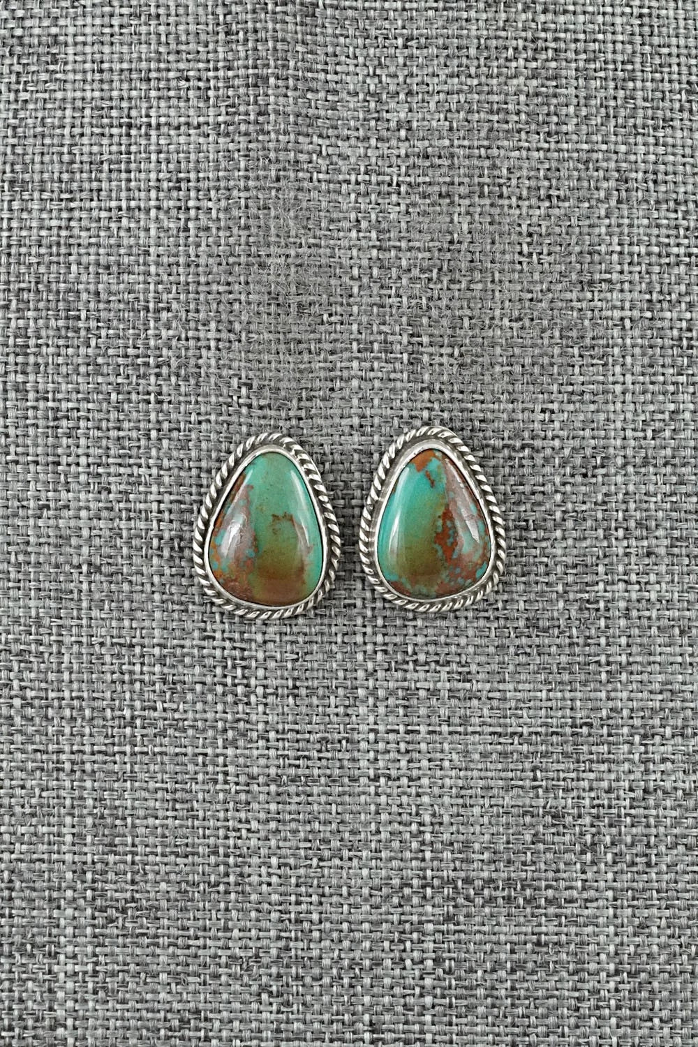 Turquoise & Sterling Silver Earrings - Rosemary Saunders