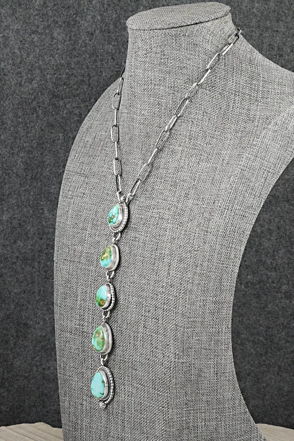 Turquoise & Sterling Silver Necklace - Bobby Johnson