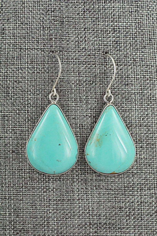 Turquoise & Sterling Silver Earrings - Rena Begay
