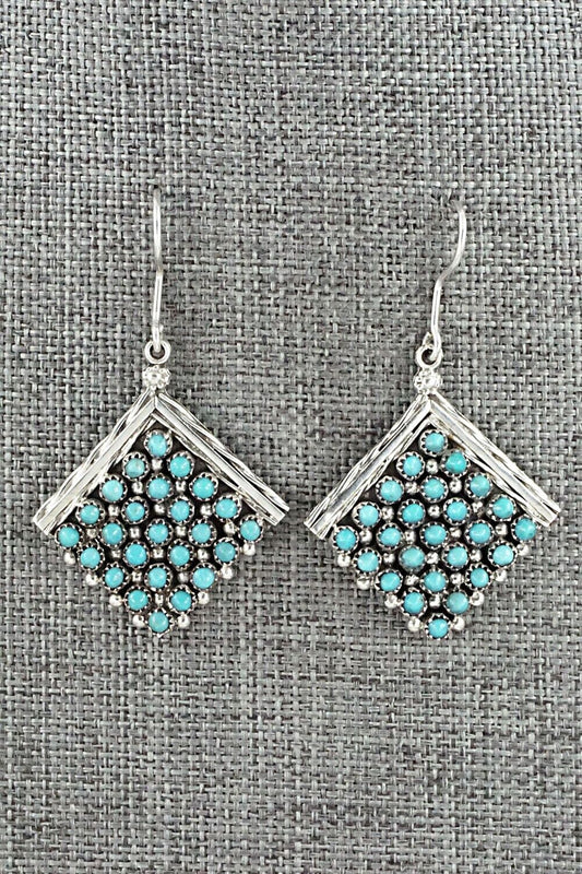 Turquoise & Sterling Silver Earrings - Stephen Haloo