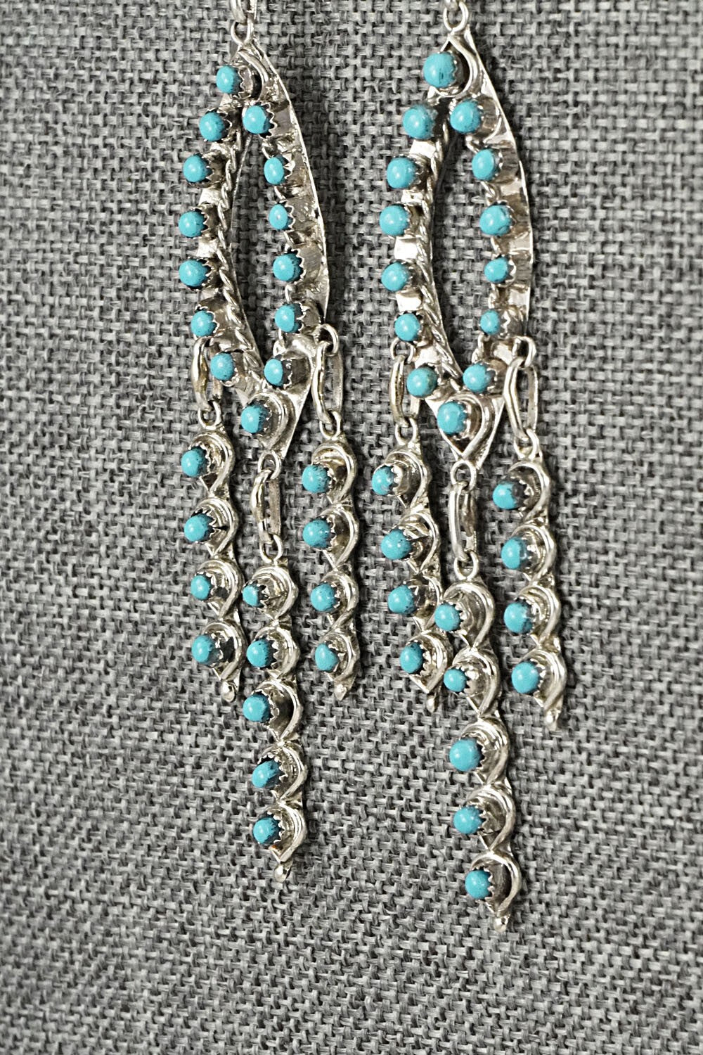 Turquoise & Sterling Silver Earrings - Wayne Johnson