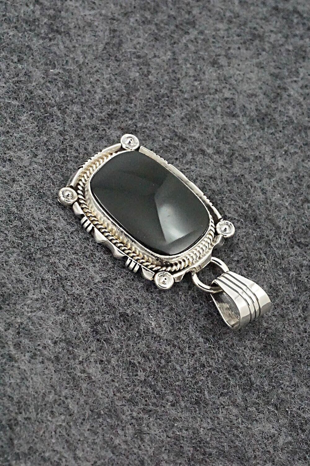 Onyx & Sterling Silver Pendant - Sharon McCarthy