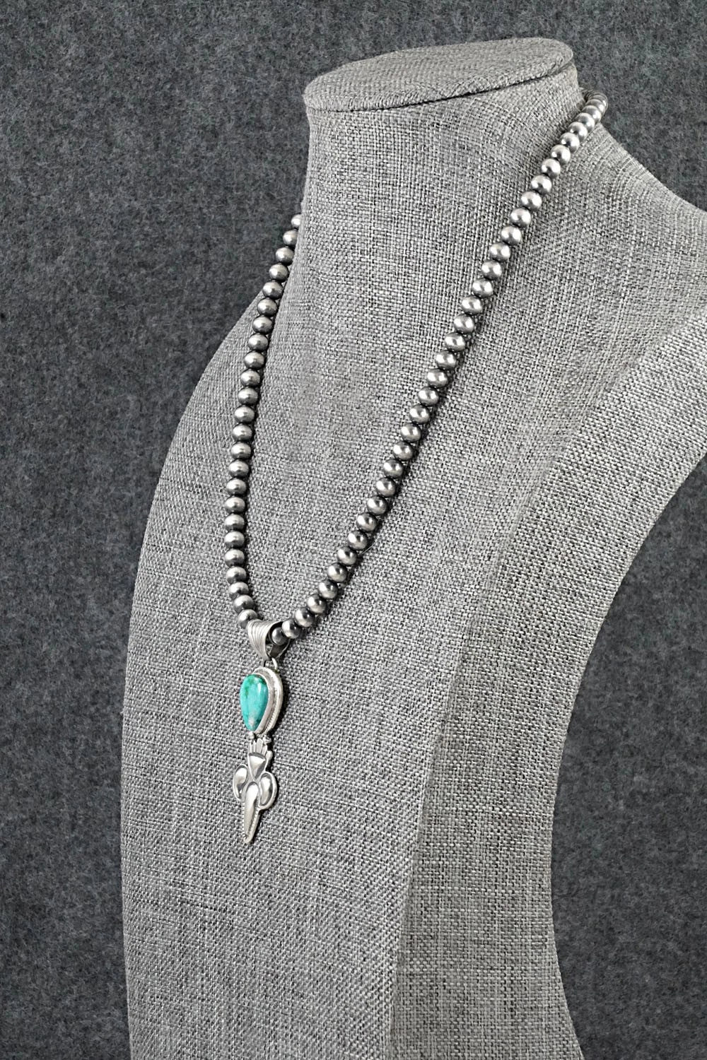 Turquoise & Sterling Silver Necklace - Gary Shorty
