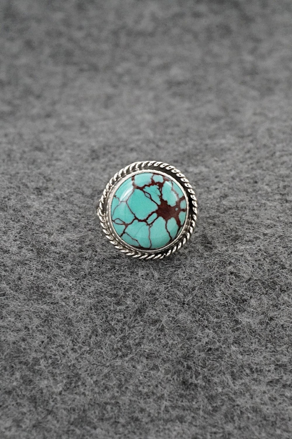 Turquoise & Sterling Silver Ring - Eugene Gruber - Size 6
