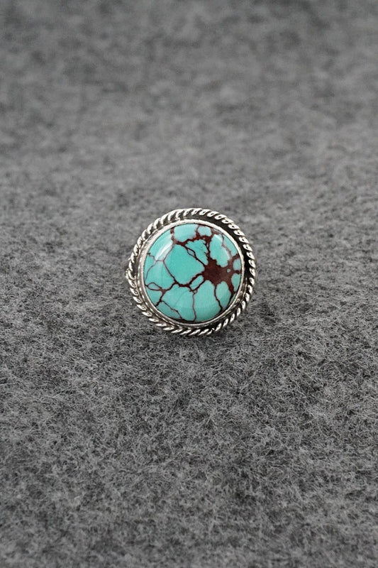 Turquoise & Sterling Silver Ring - Eugene Gruber - Size 6