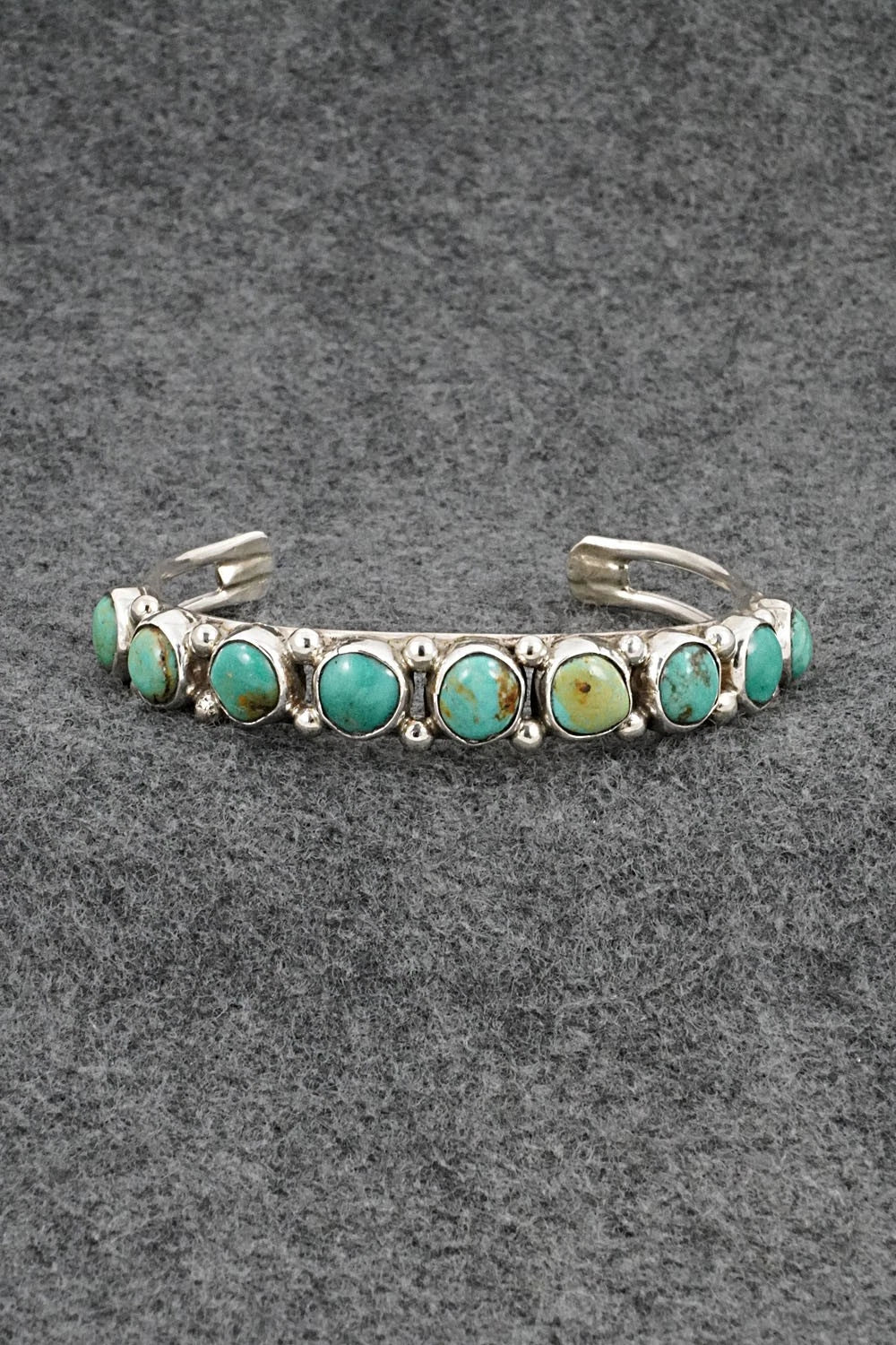 Turquoise & Sterling Silver Bracelet - Priscilla Reeder