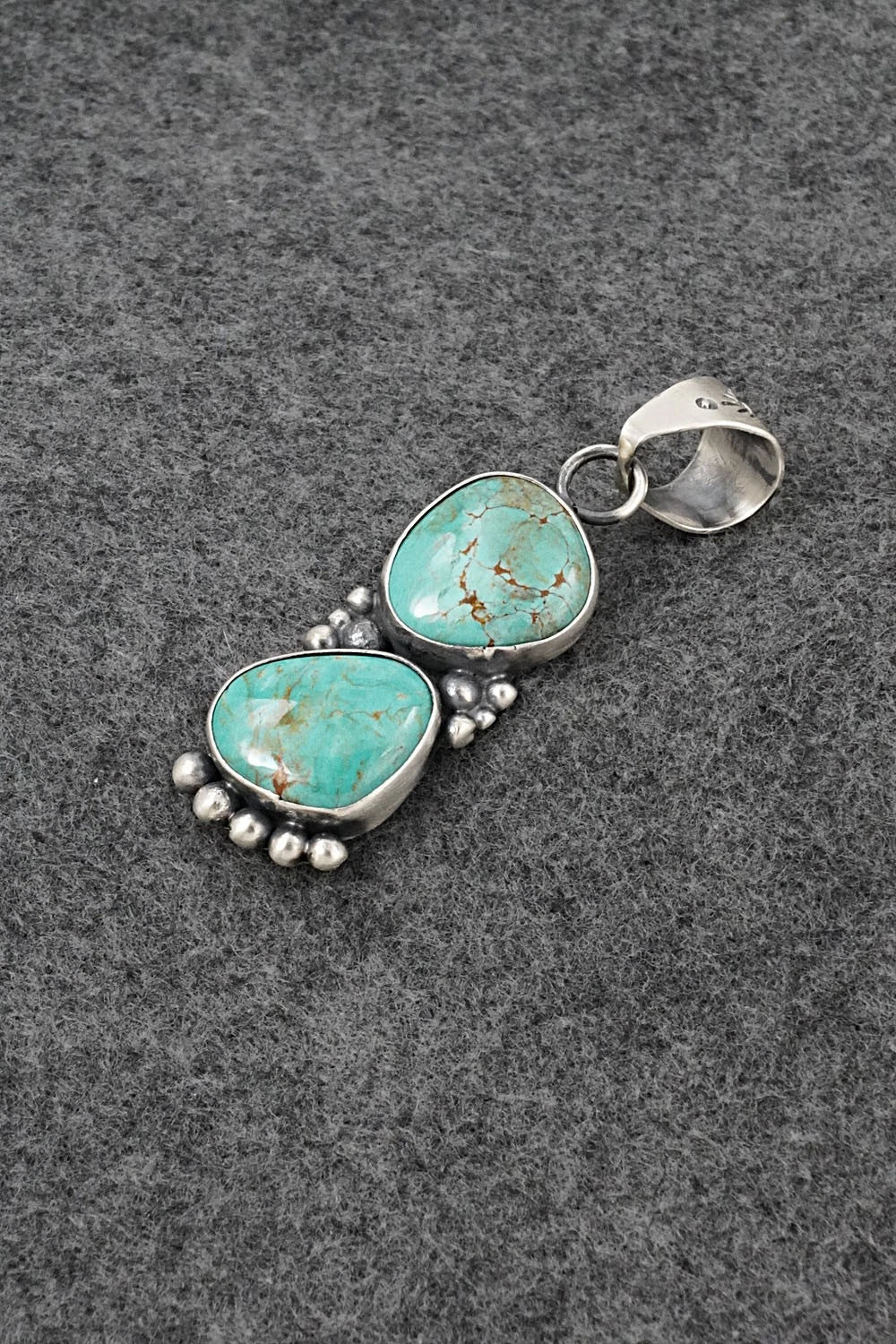 Turquoise & Sterling Silver Pendant - Antwone Brown