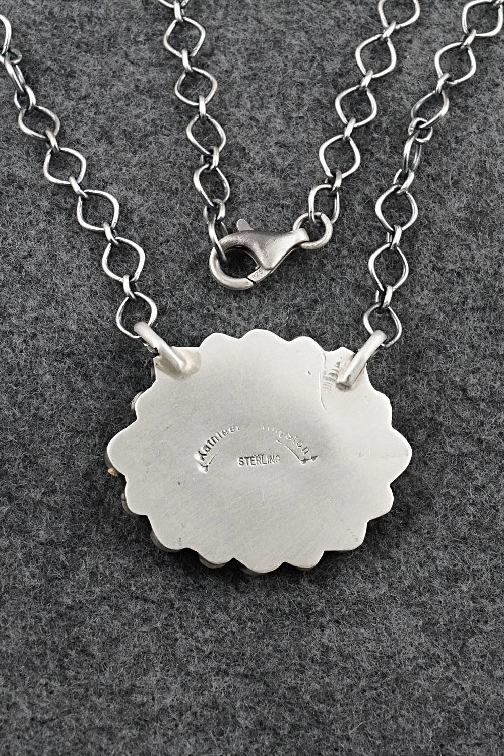 Turquoise & Sterling Silver Necklace - Kathleen Livingston
