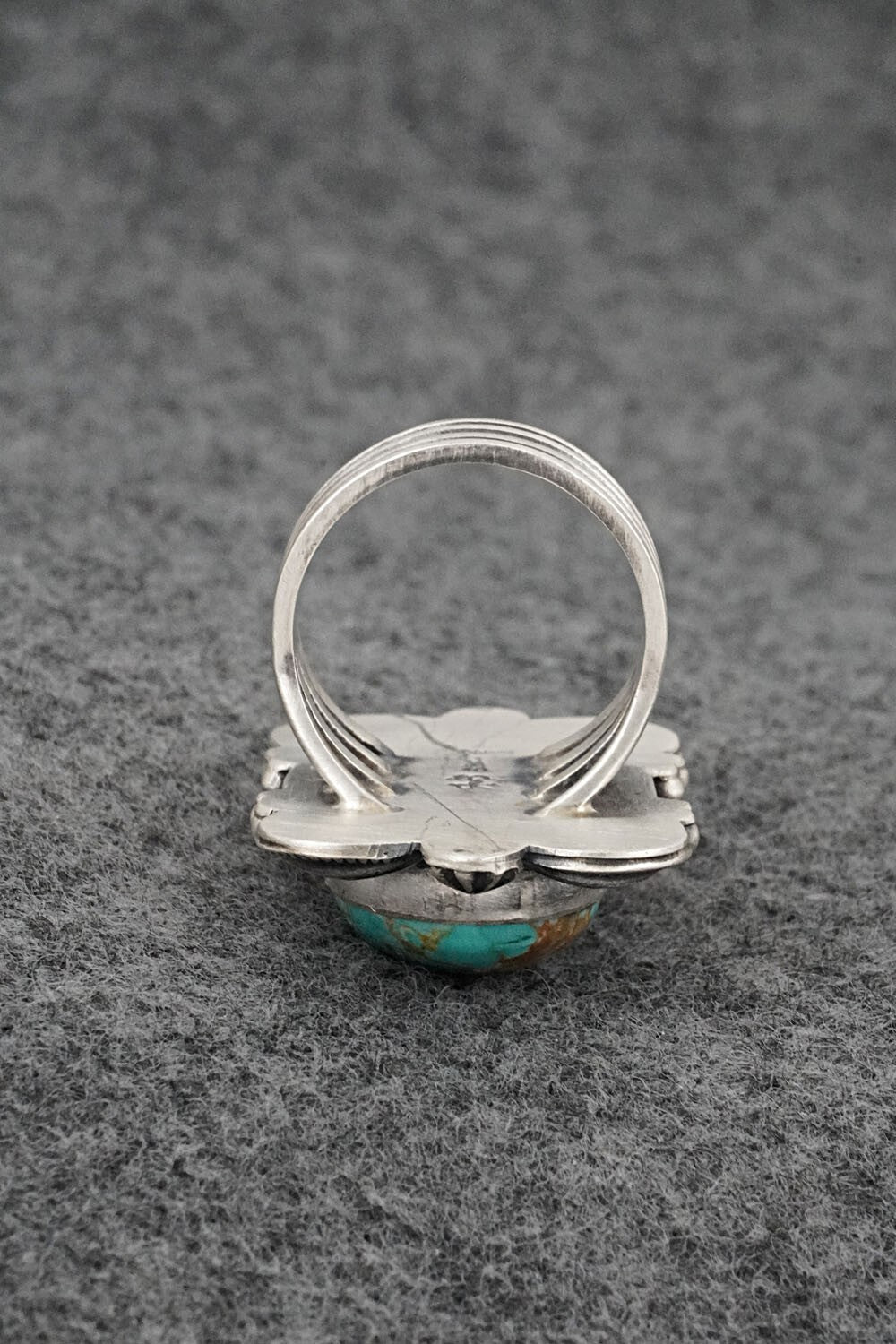 Turquoise & Sterling Silver Ring - Randy Billy - Size 7