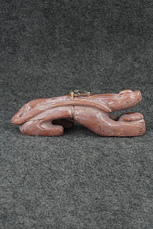 Mountain Lion Zuni Fetish Carving - Rick Kallestewa
