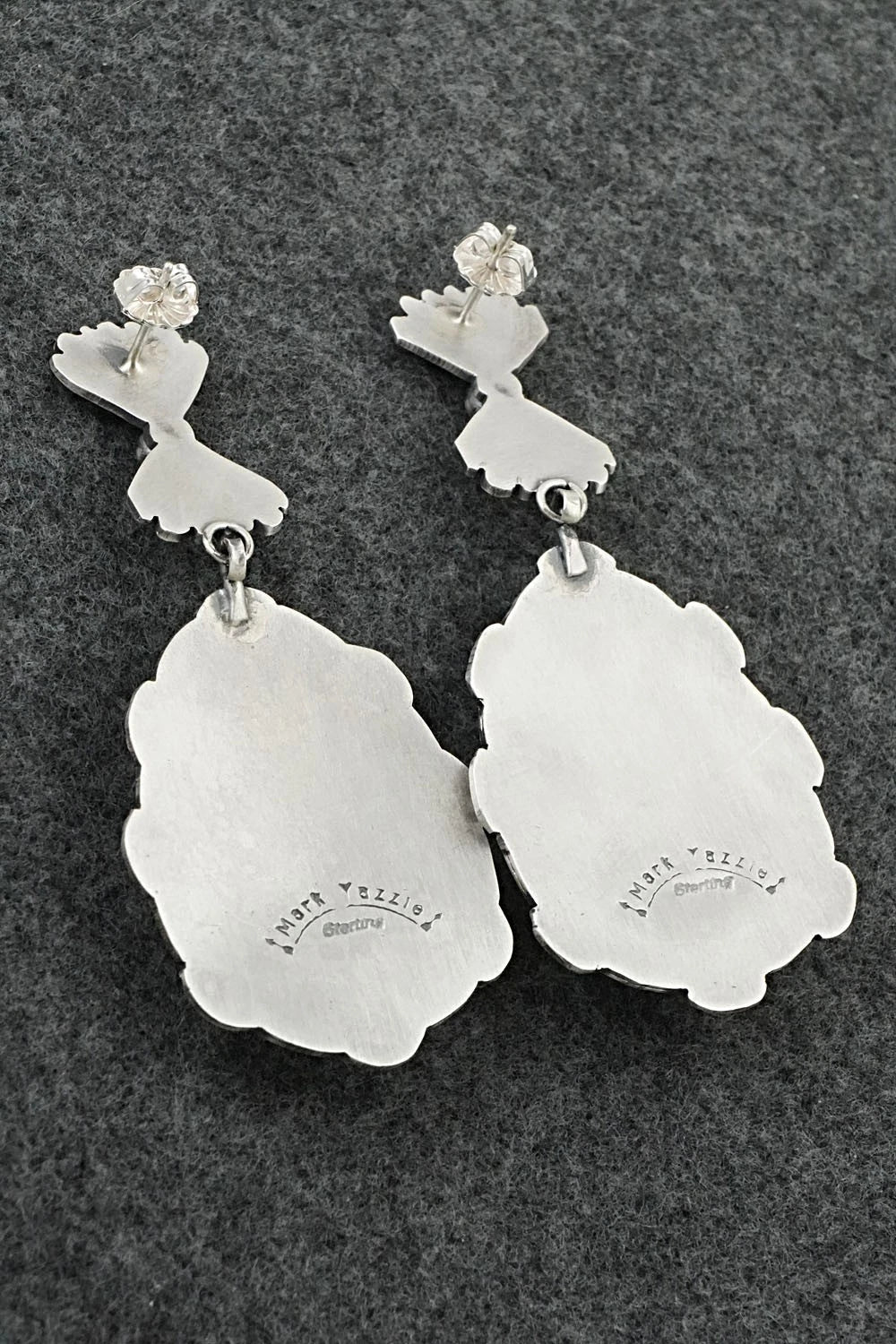 Turquoise & Sterling Silver Earrings - Mark Yazzie
