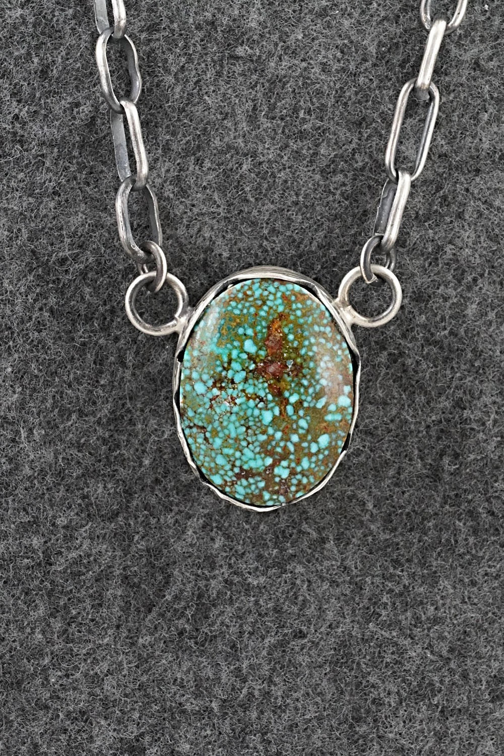 Turquoise & Sterling Silver Necklace - Paul Livingston