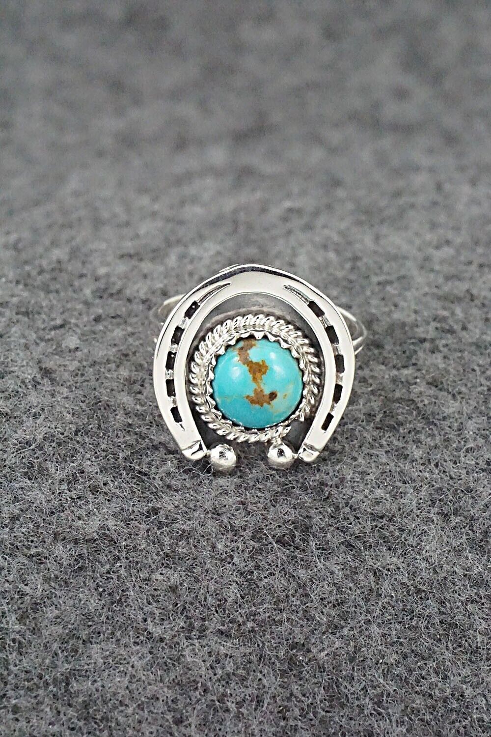 Turquoise & Sterling Silver Ring - Alice Rose Saunders - Size 6.5