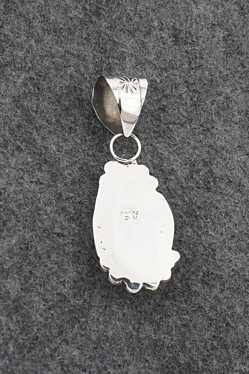 Turquoise & Sterling Silver Pendant - Phil Nez