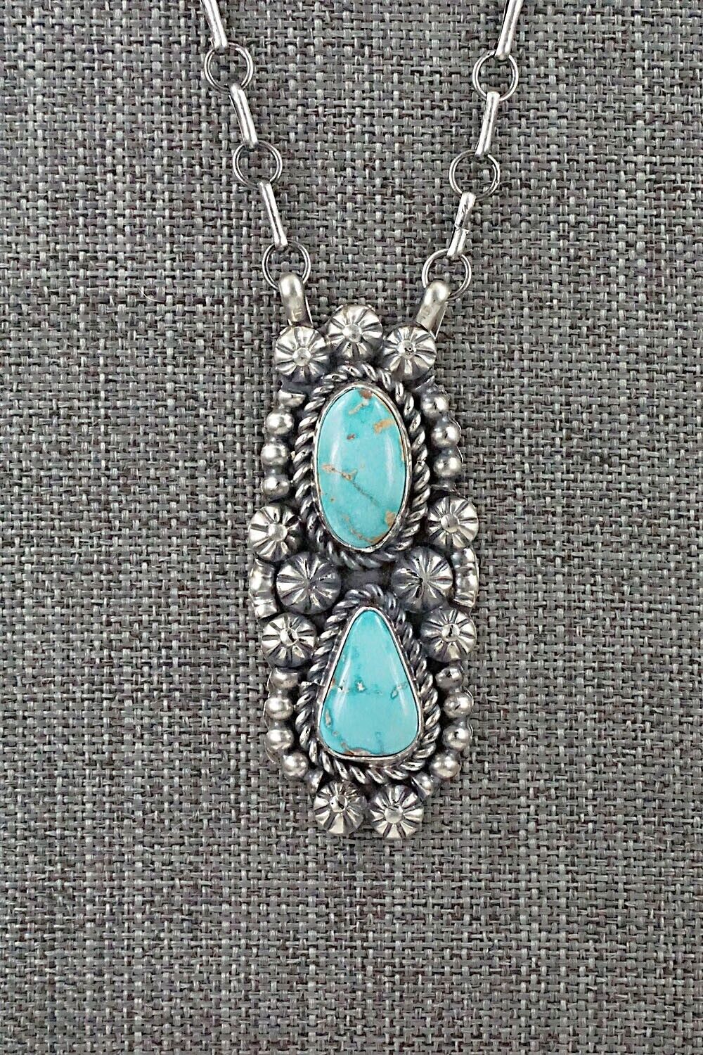 Turquoise & Sterling Silver Necklace - Jeff James