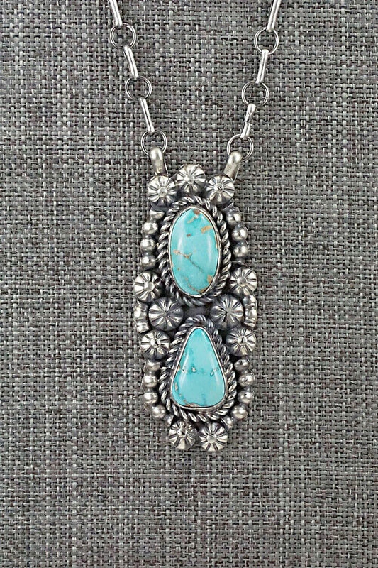 Turquoise & Sterling Silver Necklace - Jeff James