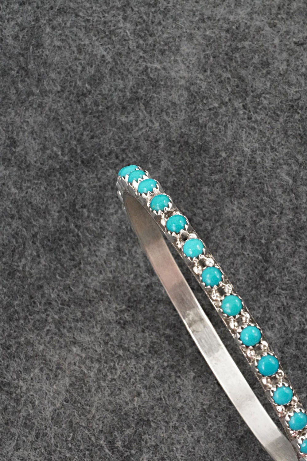 Turquoise & Sterling Silver Bangle - Gaynell Parker