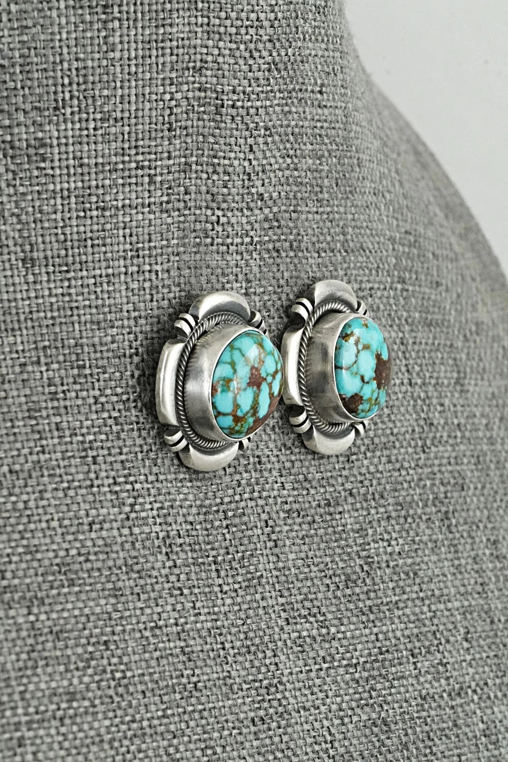 Turquoise & Sterling Silver Pendant and Earrings Set - Mark Yazzie
