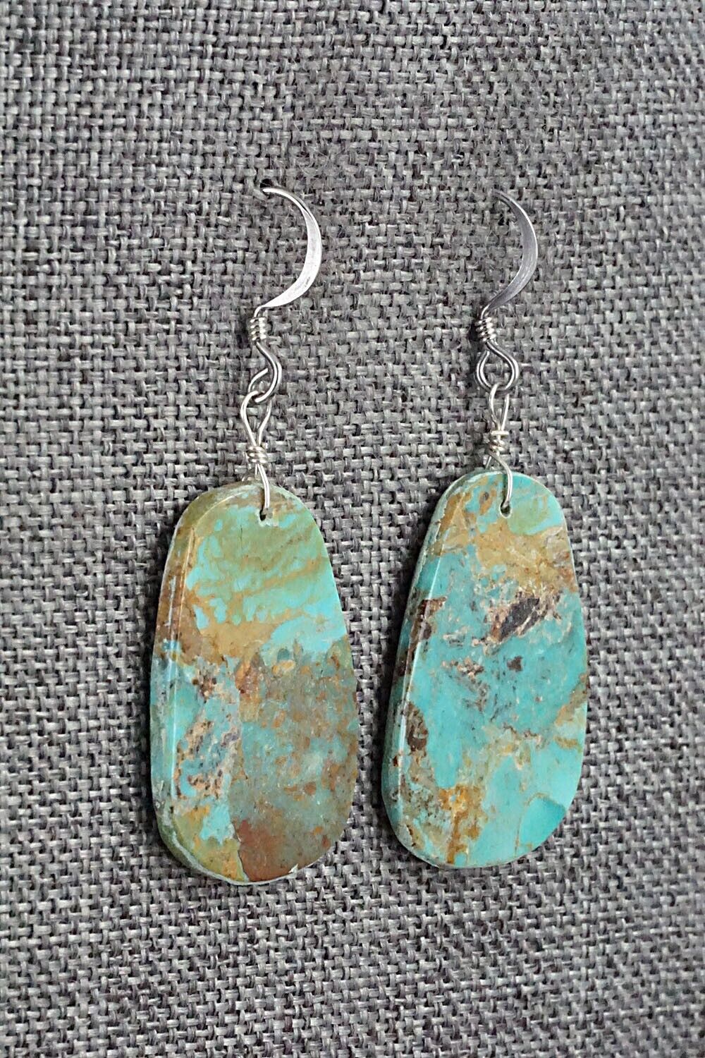 Turquoise & Sterling Silver Earrings - Joe Garcia