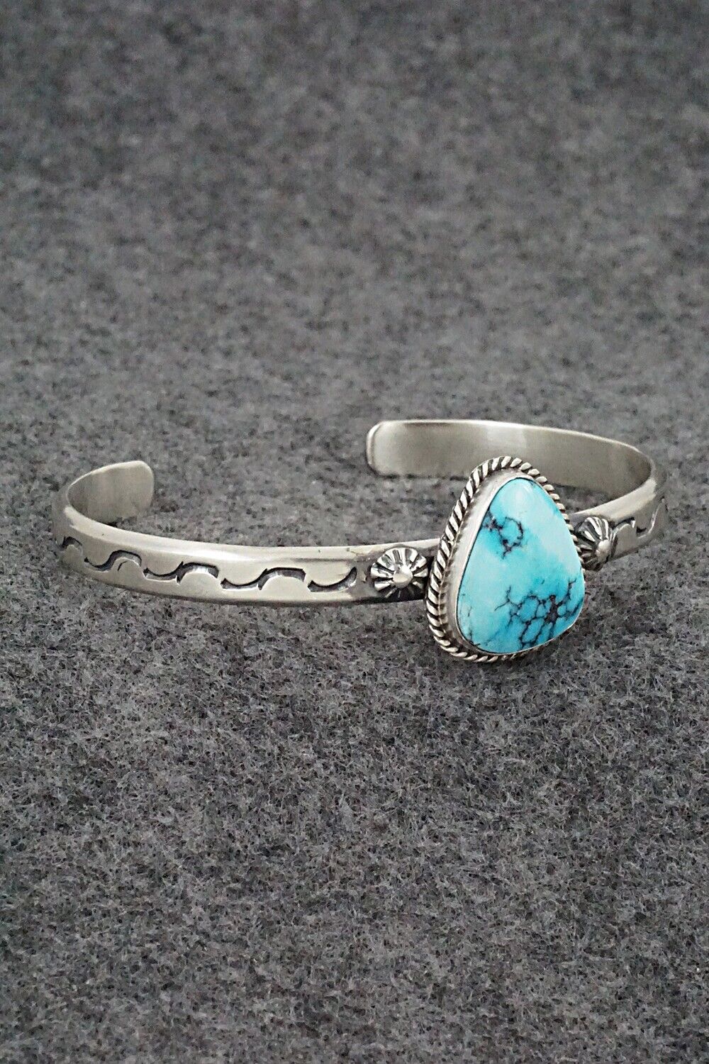 Turquoise & Sterling Silver Bracelet - Samuel Yellowhair