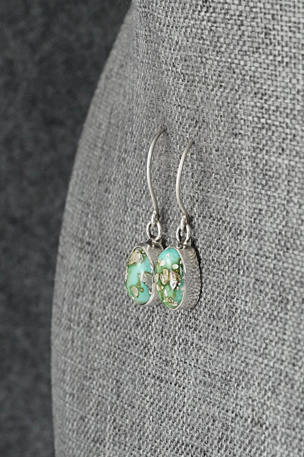 Turquoise & Sterling Silver Earrings - Rosemary Saunders