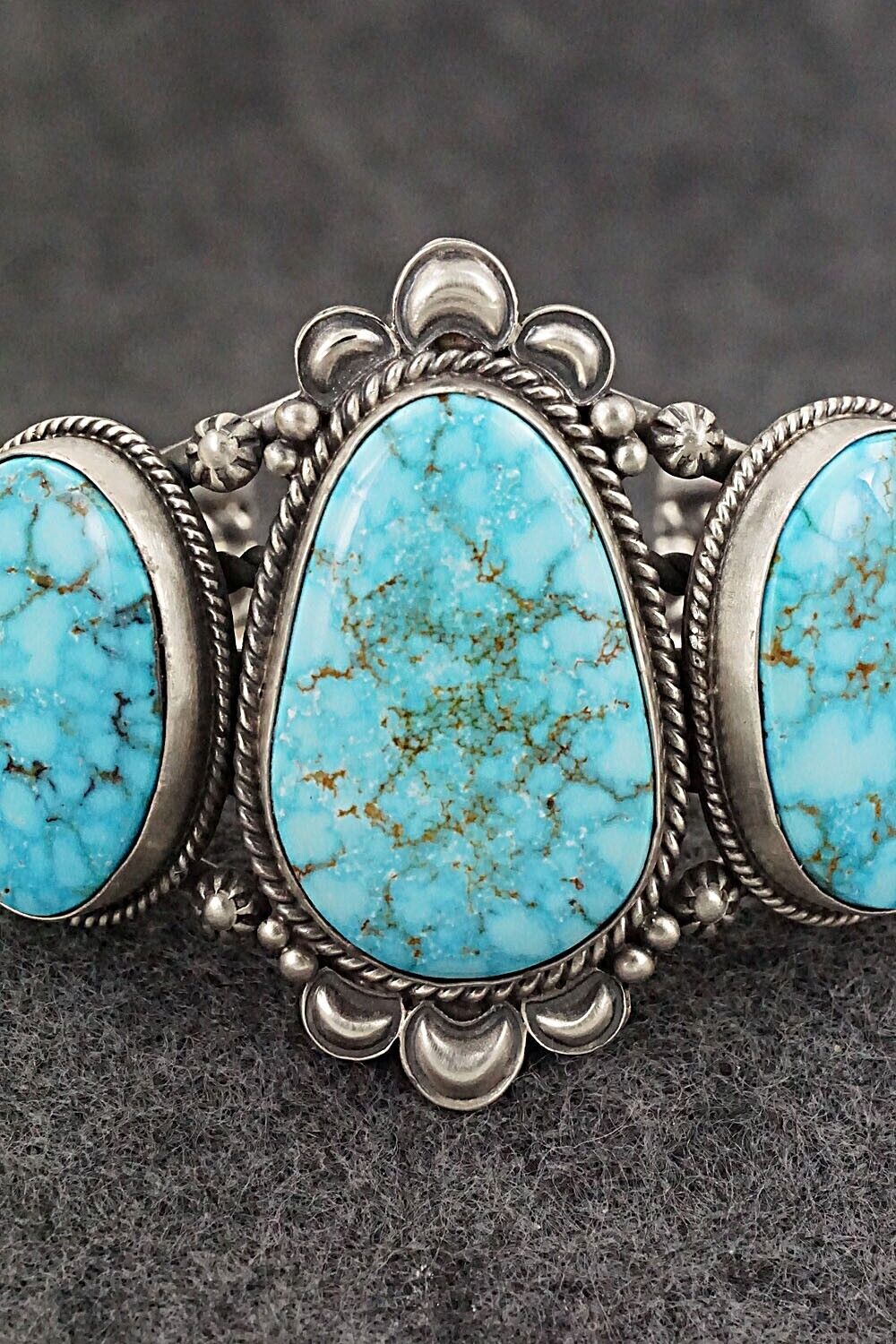 Turquoise & Sterling Silver Bracelet - Derrick Gordon