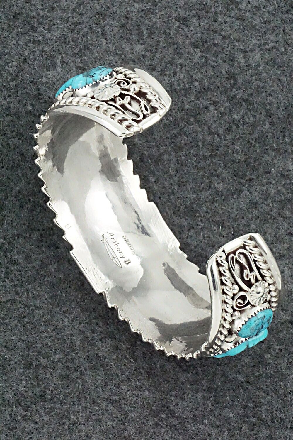 Turquoise & Sterling Silver Bracelet - Anthony Brown