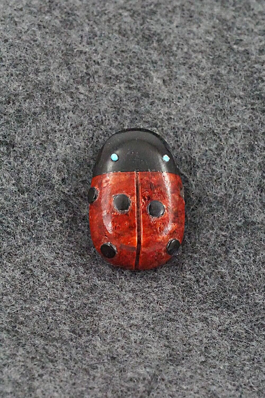 Ladybug Zuni Fetish Carving - Reynold Lunasee