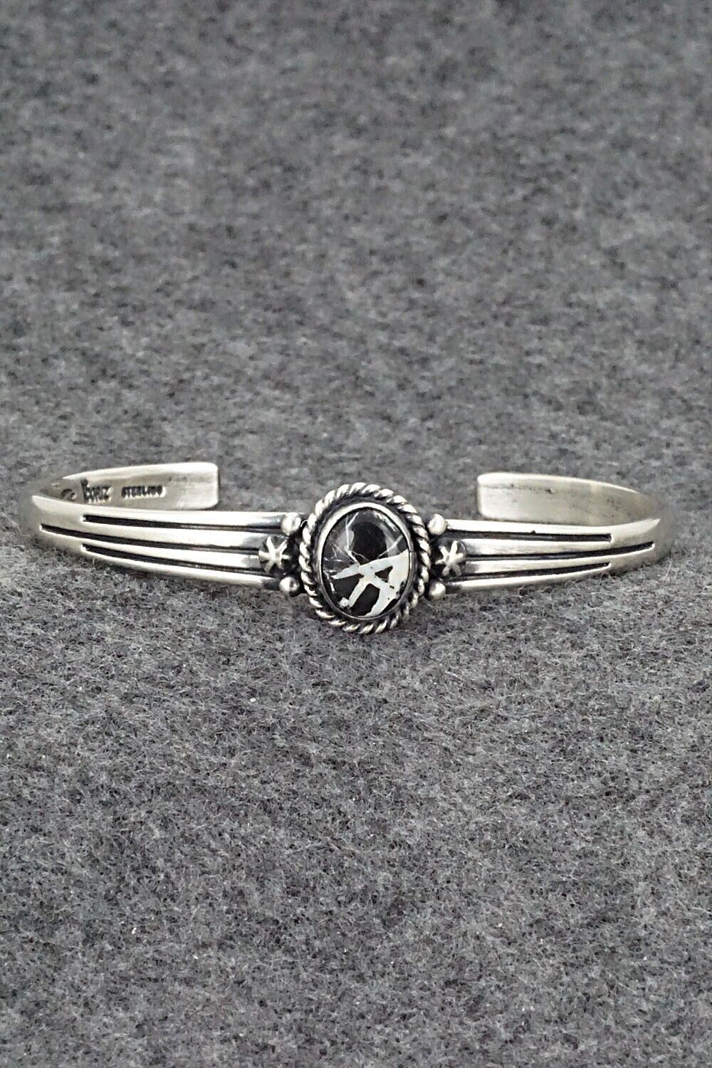 White Buffalo and Sterling Silver Bracelet - Raymond Coriz