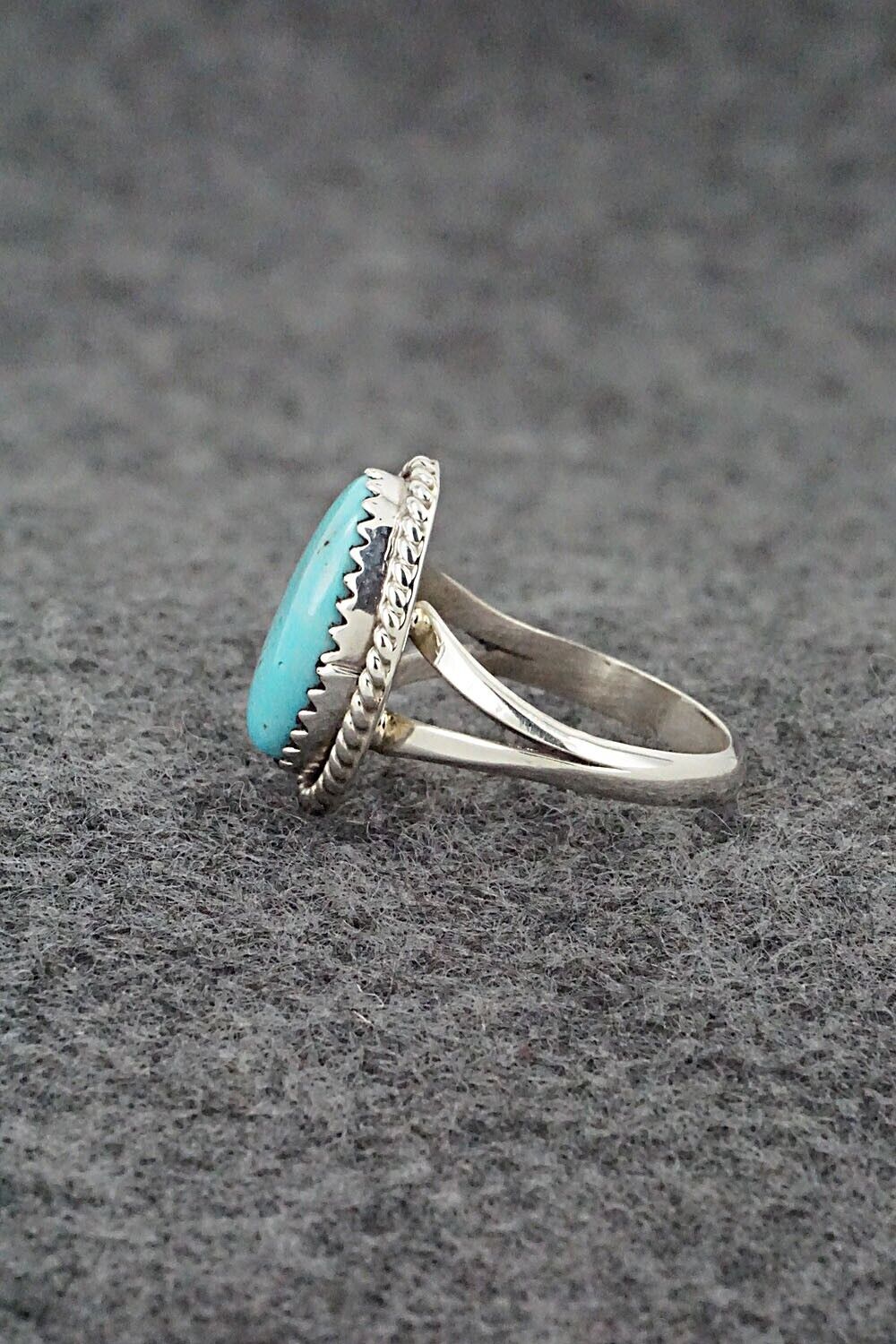 Turquoise & Sterling Silver Ring - Robert Martinez - Size 5.75