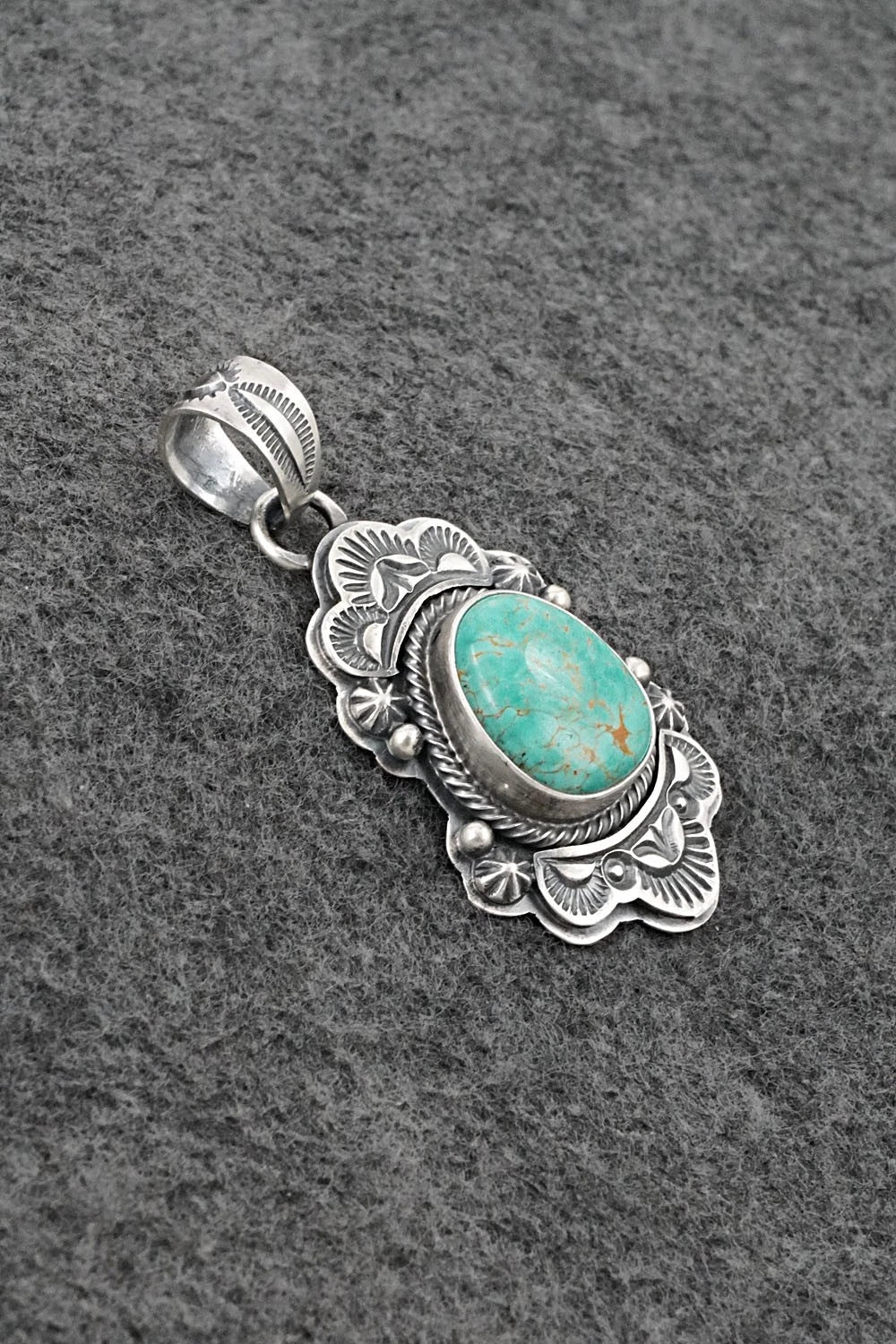Turquoise & Sterling Silver Pendant - Randy Boyd