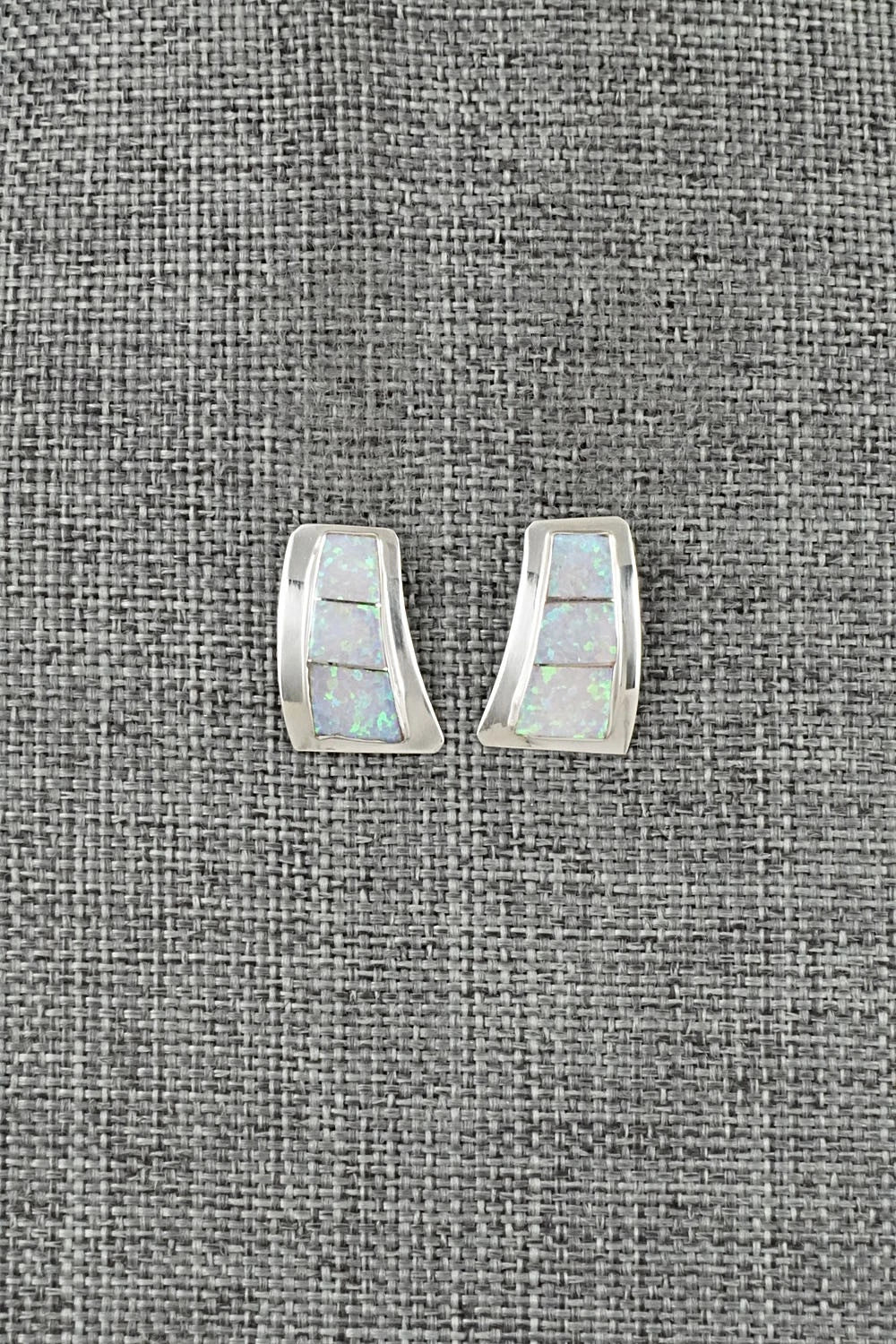 Opalite & Sterling Silver Earrings - Nathaniel Johnson