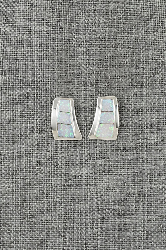 Opalite & Sterling Silver Earrings - Nathaniel Johnson