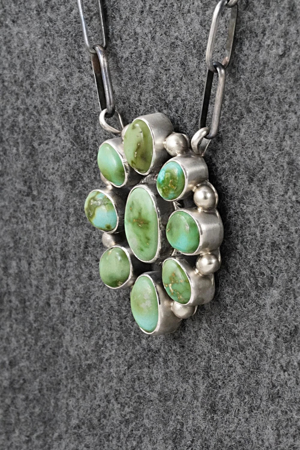 Turquoise & Sterling Silver Necklace - Kathleen Livingston