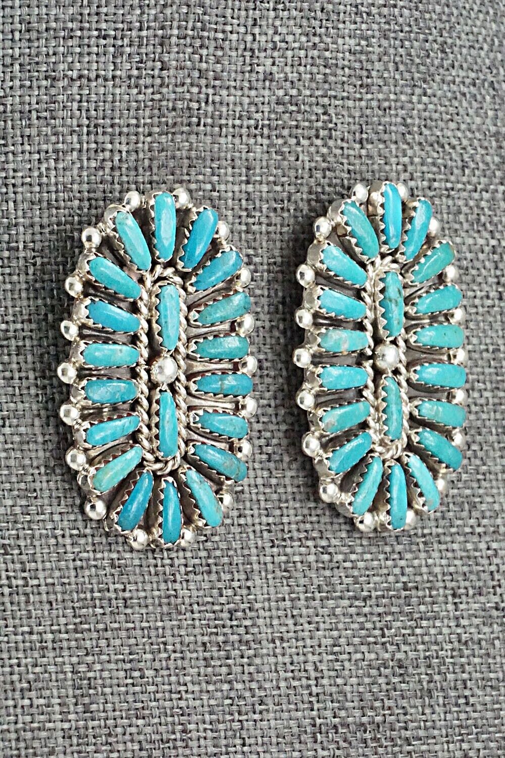 Turquoise & Sterling Silver Earrings - Philena Byjoe