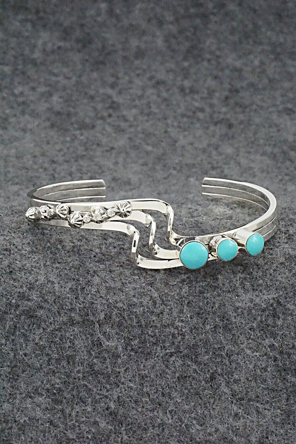 Turquoise & Sterling Silver Bracelet - Daniel Dakai