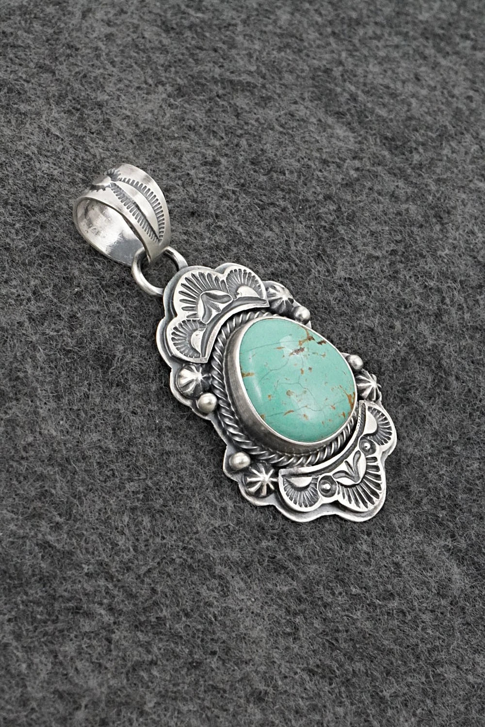 Turquoise & Sterling Silver Pendant - Randy Boyd